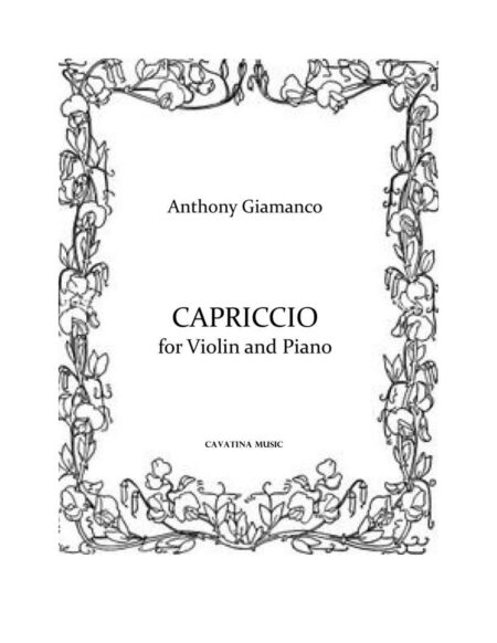 CAPRICCIO - violin and piano
