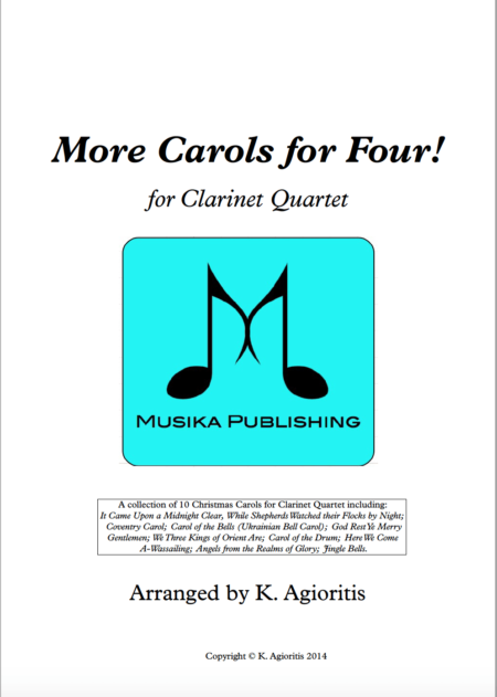 More Carols for Four - Clarinet Quartet