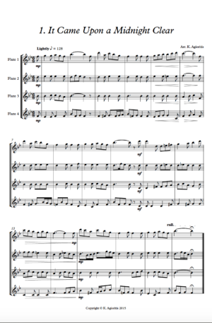 More Carols for Four – Flute Quartet