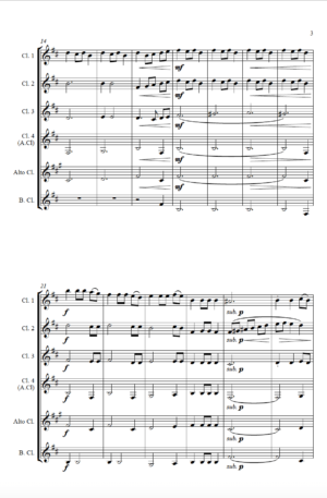 Fantasia on the Ukrainian Bell Carol – Clarinet Choir
