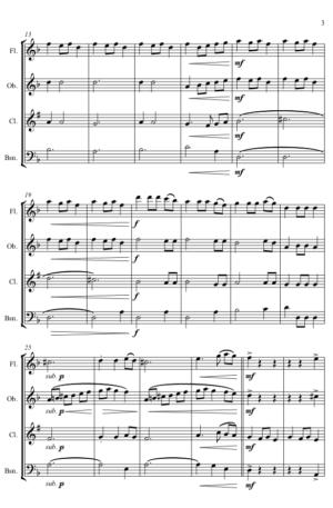 Fantasia on the Ukrainian Bell Carol – Woodwind Quartet
