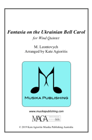 Fantasia on the Ukrainian Bell Carol – Wind Quintet