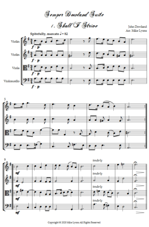 String Quartet – Semper Dowland Suite