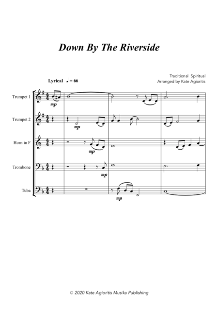 Down by the Riverside Brass Quintet