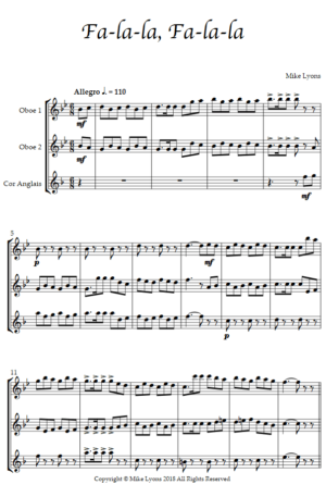 Oboe Trio – Fa-la-la, Fa-la-la