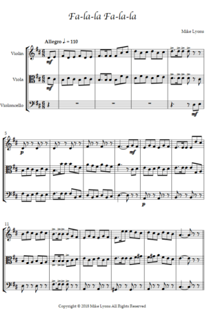 String Trio – Fa-la-la, Fa-la-la