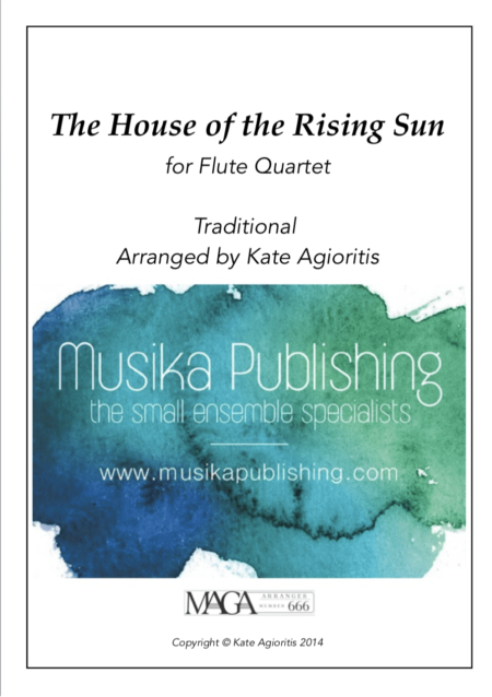 House of the Rising Sun flute quartet