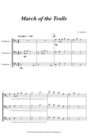 March of the Trolls – Trombone Trio