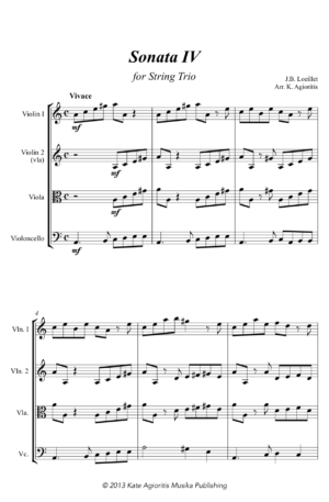 Sonata IV – for String Trio