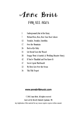 For All Ages songbook – piano solo remixes of childhood songs