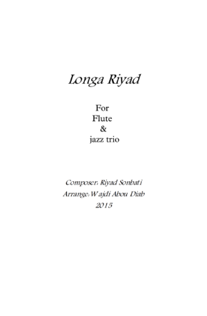 Longa Riad – Flute and Jazz Trio