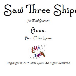 I Saw Three Ships – Wind Quintet