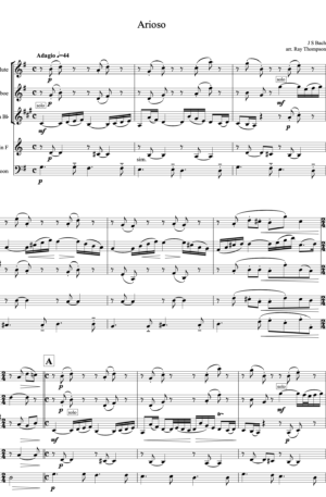 Bach: Arioso – wind quintet