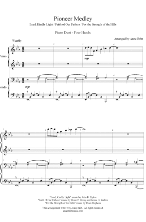 Pioneer Medley – Intermediate Piano Duet