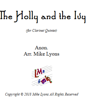 The Holly and the Ivy – Clarinet Quintet