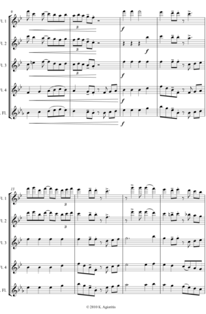 Hark the Herald Angels SWING! – for Flute Quartet