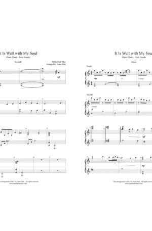 It Is Well with My Soul – Intermediate Piano Duet