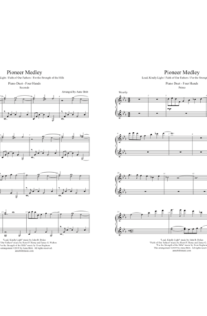 Pioneer Medley – Intermediate Piano Duet