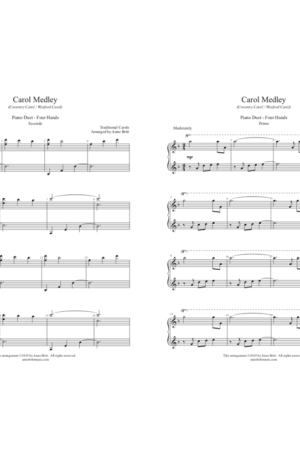 Carol Medley – intermediate piano duet