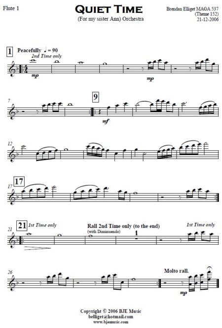 163 Quiet Time Small Orchestra SAMPLE page 05