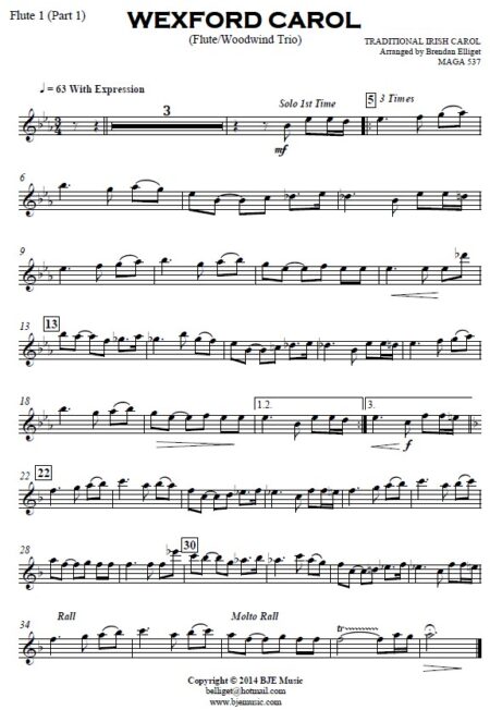 100 Wexford Carol Flute Trio SAMPLE page 03