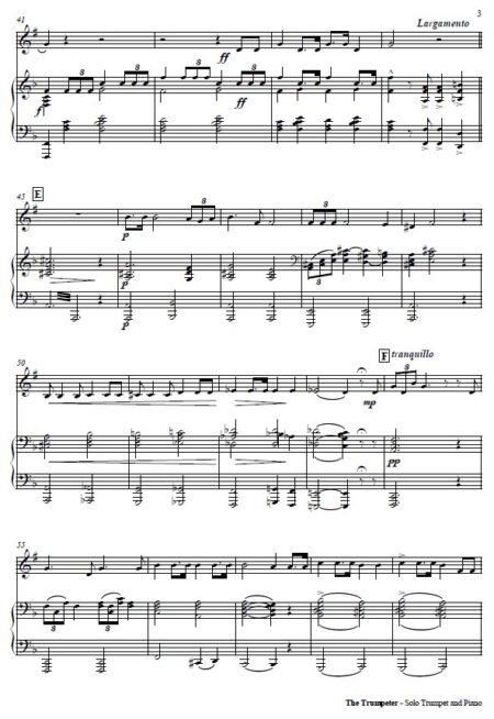 428 The Trumpeter Solo Trumpet and Paino SAMPLE page 03