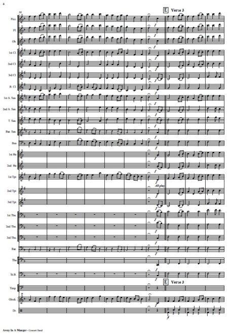 075 Away in A Manger T1 Concert Band SAMPLE page 04