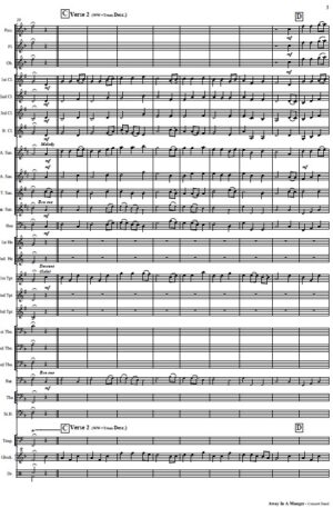 Away In A Manger (Tune 1) – Concert Band