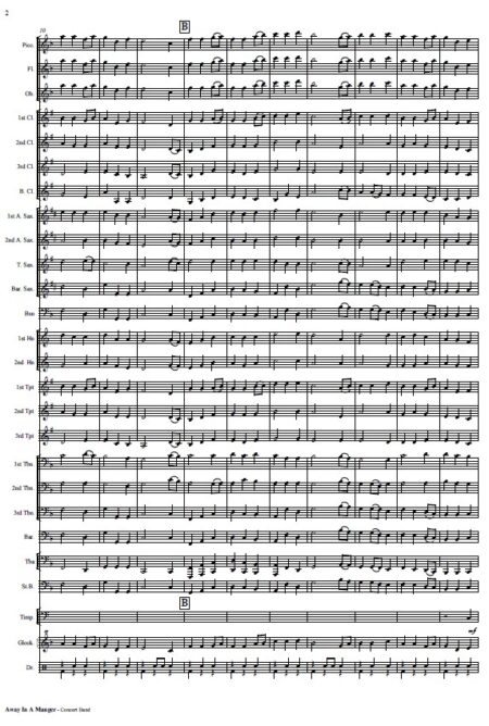 075 Away in A Manger T1 Concert Band SAMPLE page 02