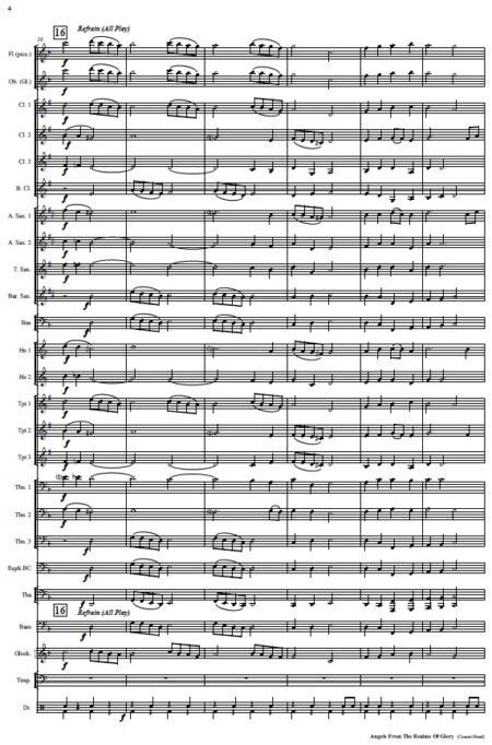 098 Angels from the Realm of Glory Concert Band SAMPLE page 04