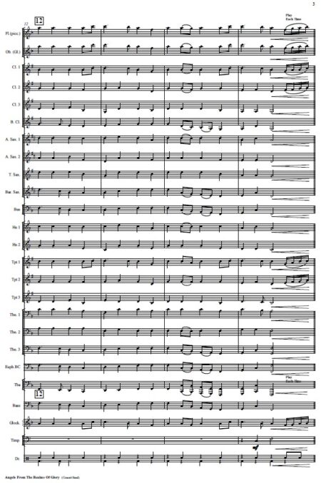 098 Angels from the Realm of Glory Concert Band SAMPLE page 03