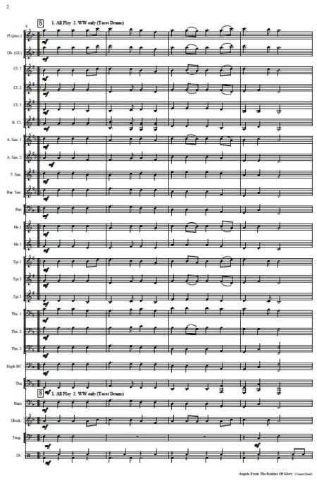 098 Angels from the Realm of Glory Concert Band SAMPLE page 02
