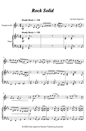 Rock Solid for Trumpet and Piano