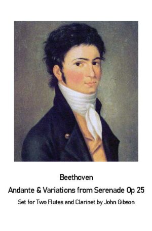 Beethoven Serenade Andante set for 2 Flutes and Bb Clarinet
