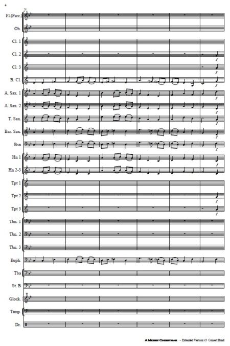 097 A Merry Christmas Extended Version Concert Band SAMPLE page 04
