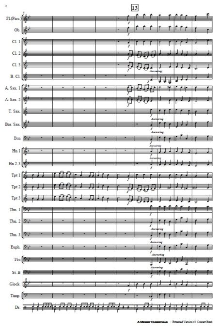 097 A Merry Christmas Extended Version Concert Band SAMPLE page 02