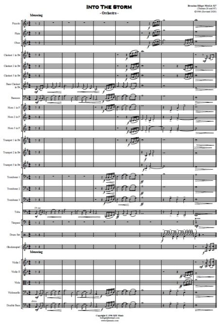 422 Into The Storm Orchestra SAMPLE page 01