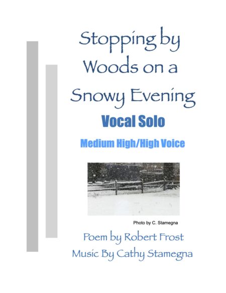 Voc Solo High Voice Stopping By Woods on a Snowy Evening title JPEG