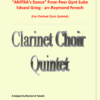 Anitras Dance Clarinet Choir Quintet. converted page 0