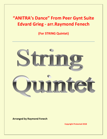 Anitras Dance String Quintet. converted 01