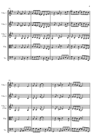 Down by the Riverside – Jazz Arrangement for String Quartet