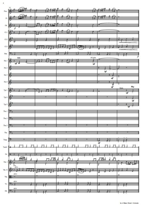 382 In A Minor Mood Orchestra SAMPLE page 04