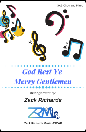 God Rest Ye Merry Gentlemen for SAB Choir and Piano