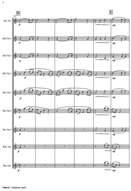 421 Nimrod Saxophone Septet SAMPLE page 04