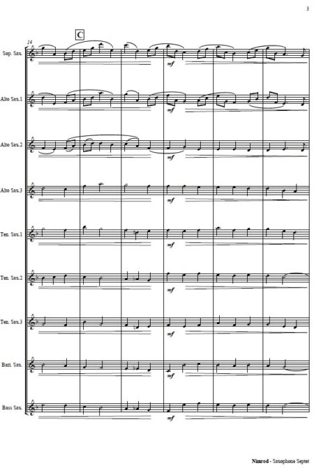 421 Nimrod Saxophone Septet SAMPLE page 03