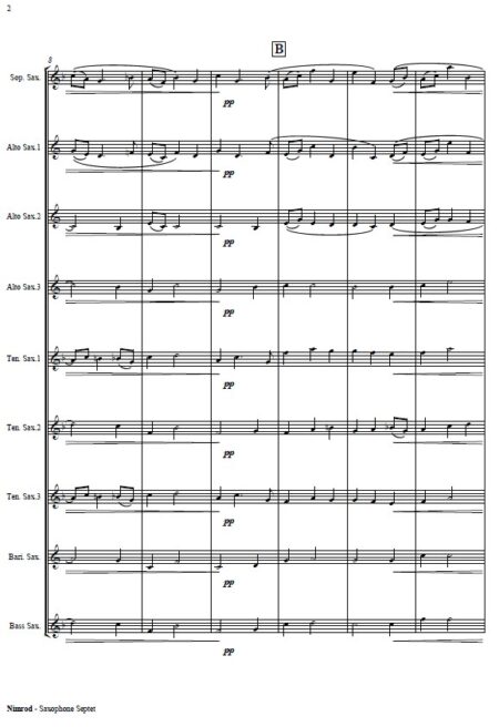 421 Nimrod Saxophone Septet SAMPLE page 02