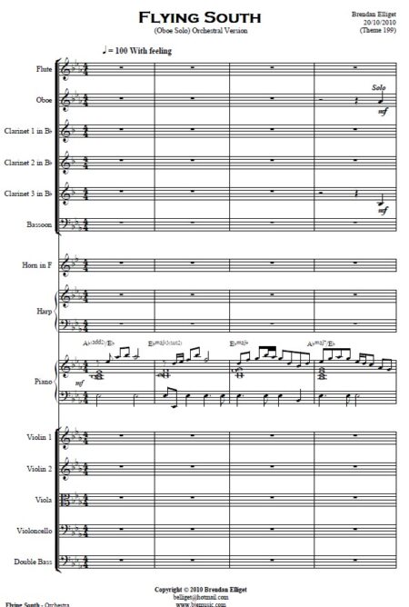 071 Flying South Small Orchestra SAMPLE page 01