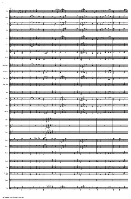 439 The Trumpeter Solo Trumpet and Concert Band SAMPLE page 02