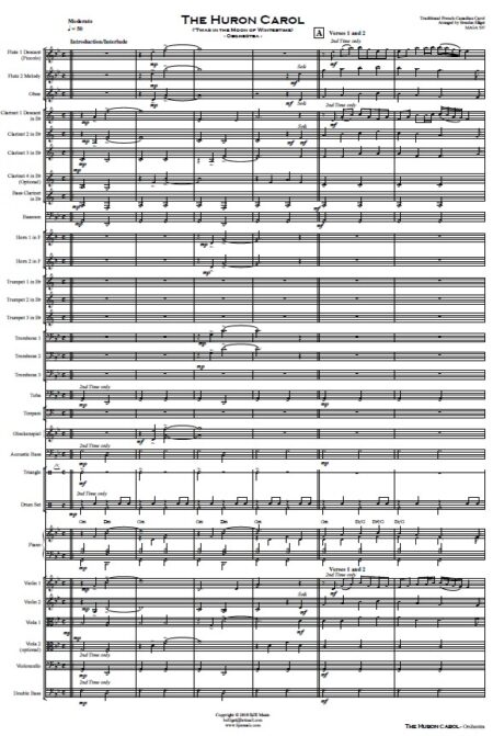 302 The Huron Carol Orchestra SAMPLE page 01