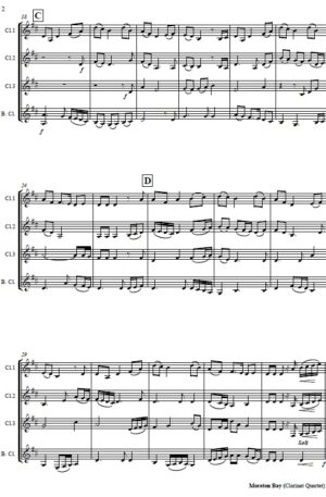 Moreton Bay – Clarinet Quartet